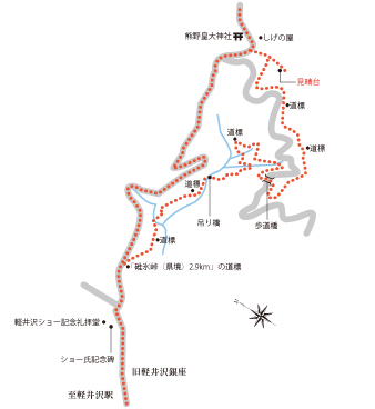 熊野皇大神社・熊野神社周辺図