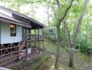 屋根付の大きなデッキ