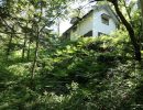 敷地平坦地から建物を撮影
